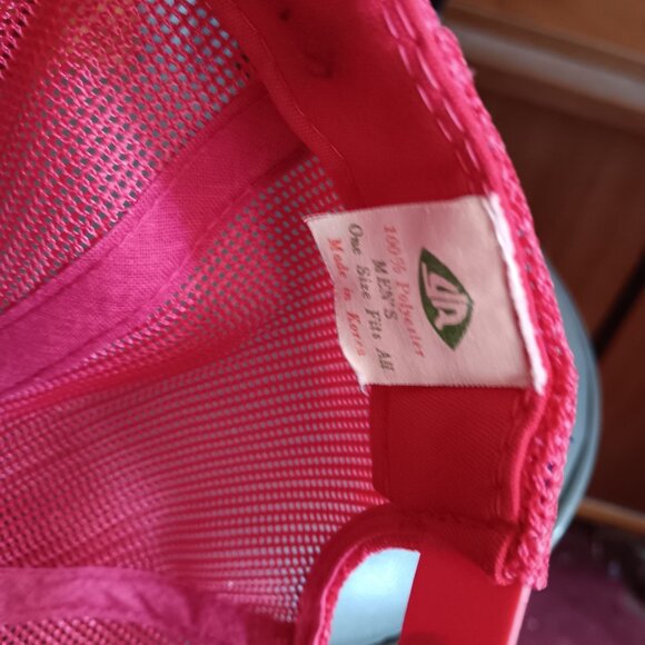 True Vintage Coors Light Red Trucker Hat Snapback Mesh Cap One Size NEW NOS - Picture 5 of 5